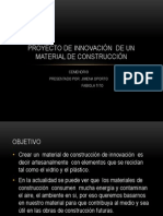 Proyecto de Innovación de Un Material de Construcción