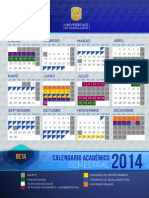 Calendario Semestral 2014 Universidad Guanajuato PDF
