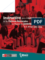 Instructivo para El Cumplimiento de Las Políticas Nacionales en Materia de Juventud