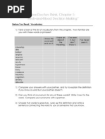 How Doctors Think - Chapter 1 Activities