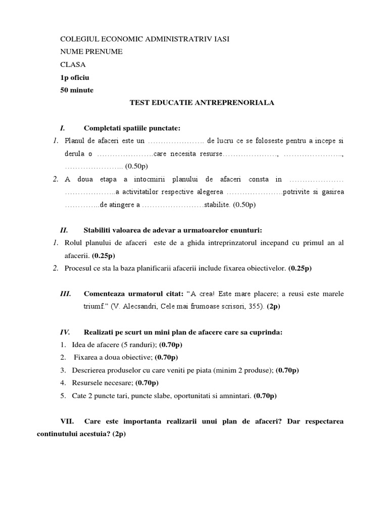 Test Ed Antrep