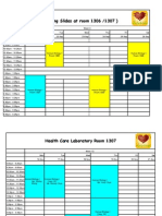 Laboratory Schedule 09-10 Semester 1 Consolidated