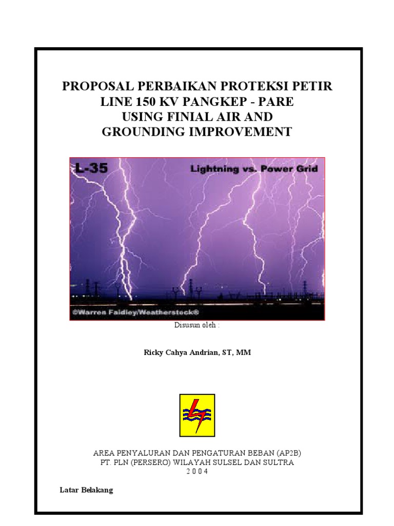 Proposal Finial Air Terminal Dan Grounding PDF