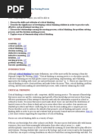 Download 10 Critical Thinking and the Nursing Process LEARNING OUTCOMES After by twy113 SN20623763 doc pdf