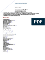 Nursing Education, Research, and Evidence-Based Practice LEARNING OUTCOMES After