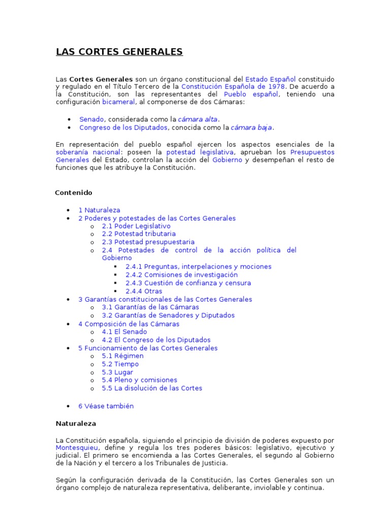 02 LAS CORTES GENERALES