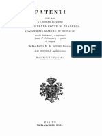 Regno di Sardegna - Patenti 26 aprile 1821