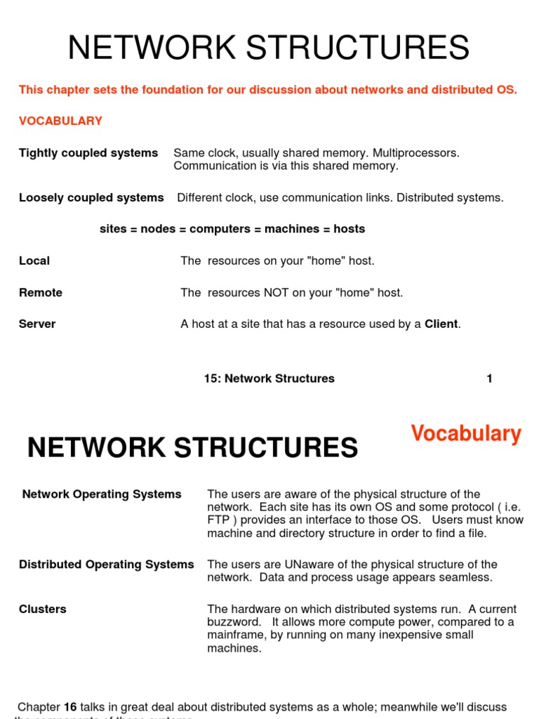 Network Structures: This Chapter Sets The Foundation For Our Discussion ...