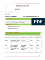 Curriculum Vitae: Mahantesh Balekundri