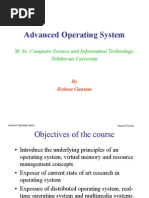 Introduction To Advanced Operating System