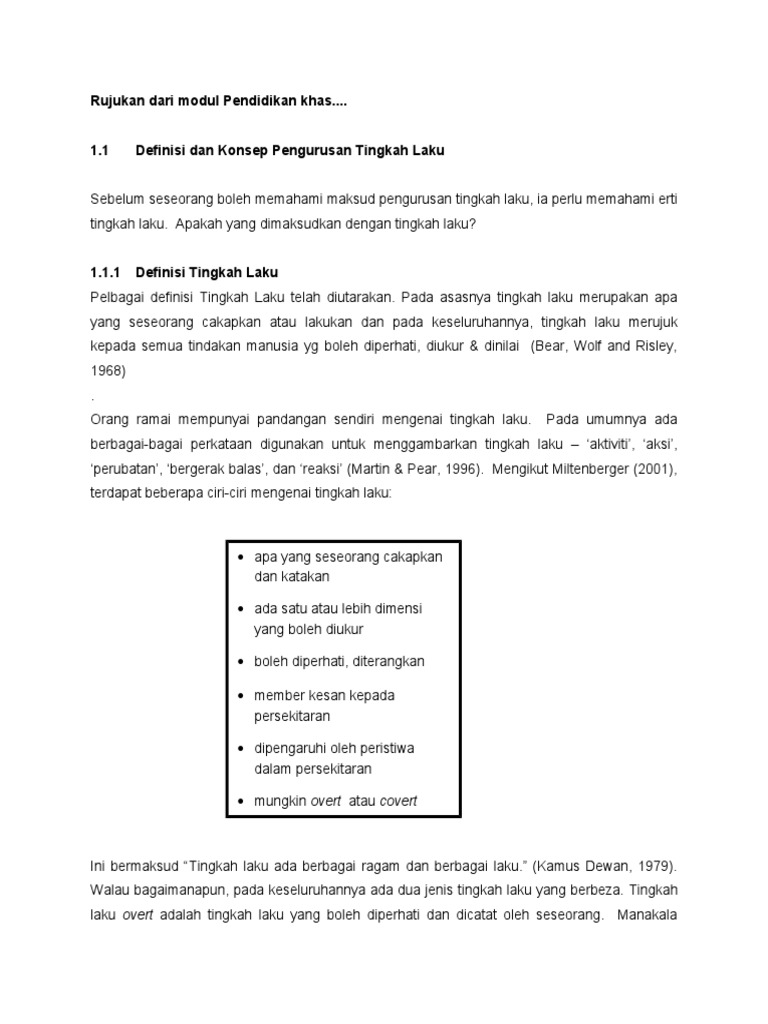Rujukan Dari Modul Pendidikan Khas Pdf
