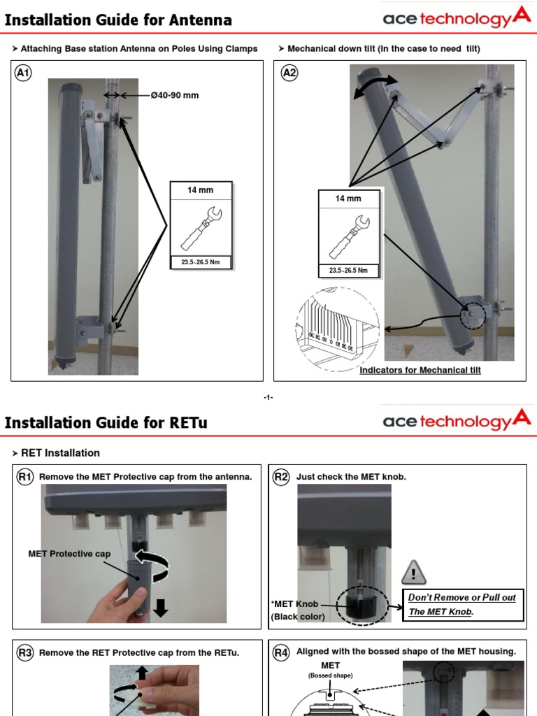 Antenna Installation Guide: Cushcraft R6/R8 | PDF | Technology ...