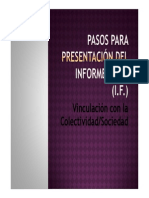 Pasos Para Presentacion Del Informe Final