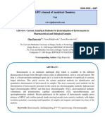 Current Analytical Methods For Determination of Ketoconazole