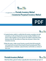 Perpetual and Periodic Inventory Method - Inventories Perpetual Inventory Method
