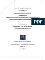 62025655 Report of Organization Study at Kerafibertex International Pvt Ltd