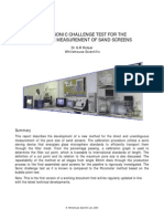 Pore Size Measurement of Sand Screens