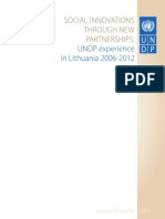 Social Innovations Through New Partnerships: UNDP Experience in Lithuania 2006-2012