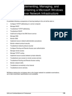 Unit 20 Implementing Managing and Maintaining A Microsoft Windows Server Network Infrastructure