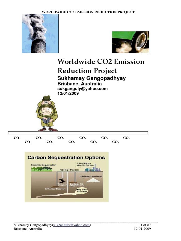 Global CO2 Emission Reduction Strategy | PDF | World Energy Consumption ...