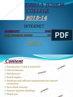 Internet: Guided By:-Submited By