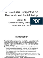 A Libertarian Perspective On Economic and Social Policy