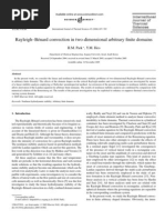 Rayleigh-Bénard Convection in Two-Dimensional Arbitrary Finite Domains