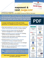 EyeforTravel - Revenue Management & Pricing in Travel Europe 2008