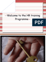 --Welcome to the HR Training Programme-