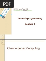 Network Programming Lesson 1: Huynh Cong Phap, PHD