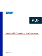 Speeding ETL Processing in Data Warehouses: White Paper