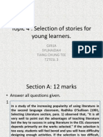 Topic 4: Selection of Stories For Young Learners.: Girija Syuhaidah Tiang Chung Tee T2Tesl 3