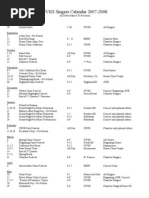 GVHS Singers Calendar 2007