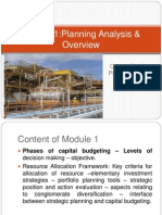 Module 1:planning Analysis &: Course Facilitator: Prof. Radhakrishna