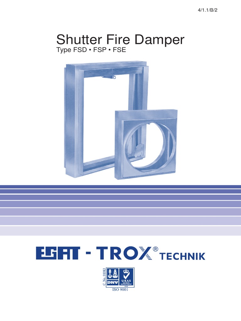 FSD Shutter Fire Damper Overview | PDF | Fuse (Electrical) | Switch