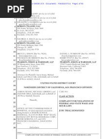 Senne v. MLB Complaint