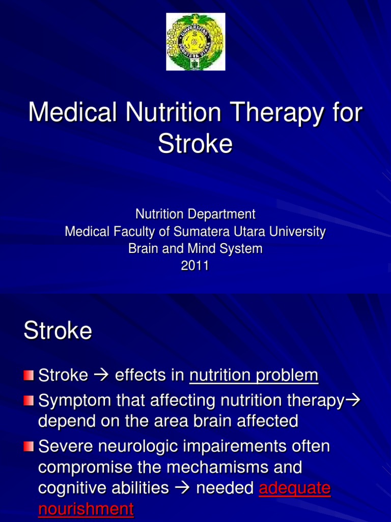 Nutrition Therapy for Stroke Management | PDF