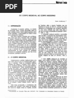 Do Corpo Medieval Ao Corpo Moderno
