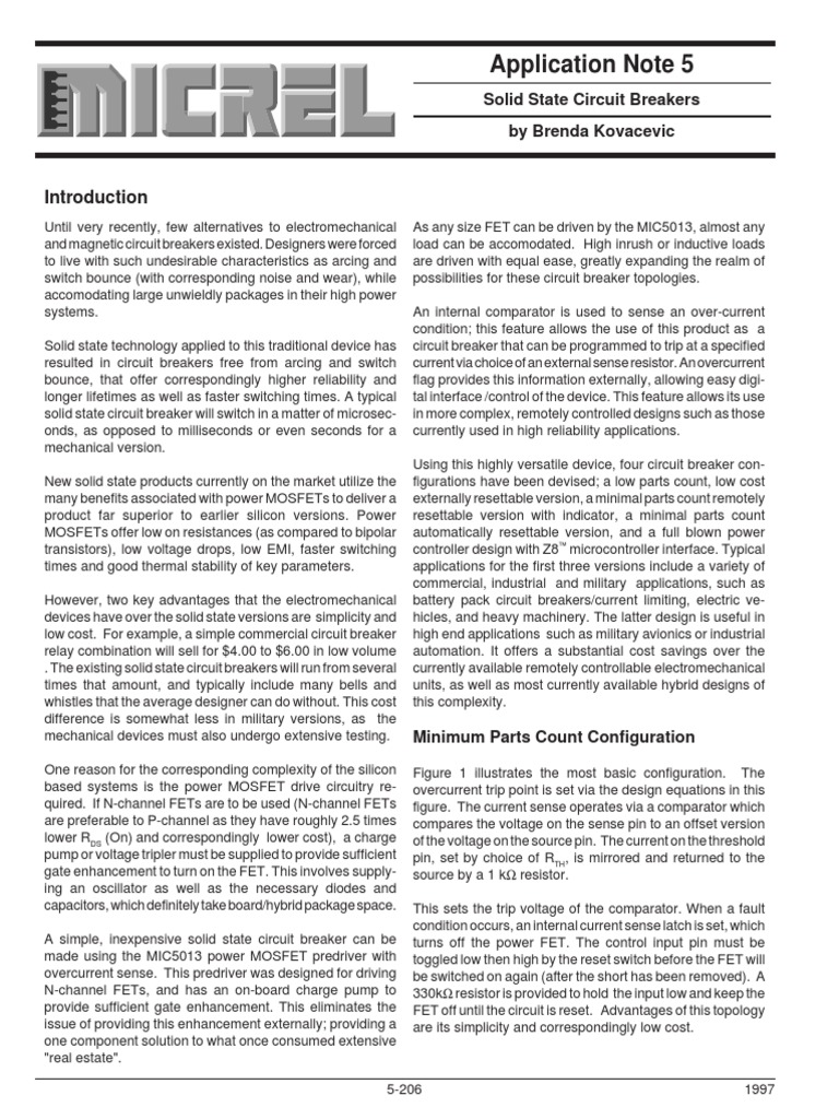 Solid State Circuit Breaker PDF | PDF | Technology & Engineering