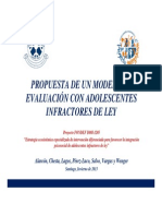 Propuesta Evaluacion Modelo Evaluacion Adolescentes Infractores