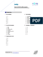 Global Warming Threatens To Kill Off Million Species (Intermediate) Key PDF