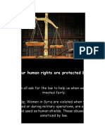 Your Human Rights Are Protected by Law