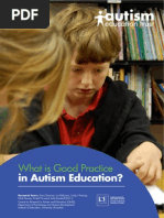 What is Good Practice in Autism Education