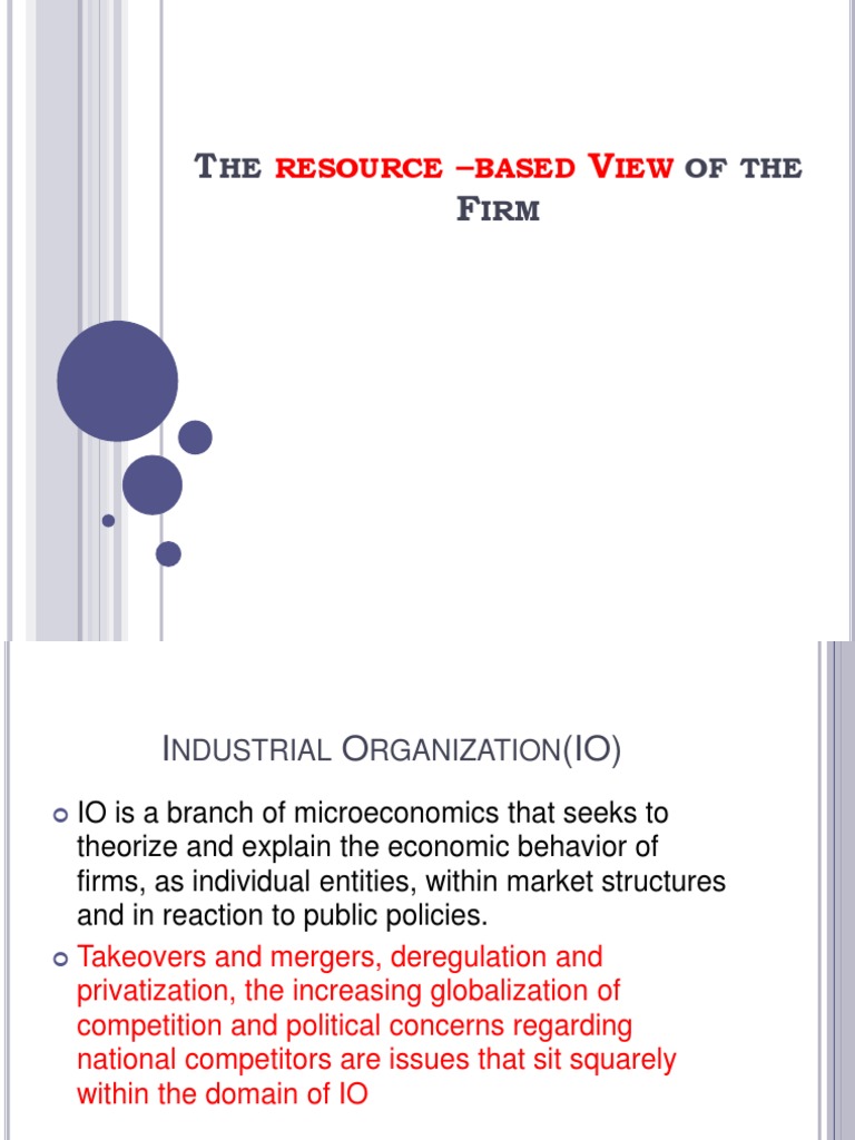 Resource-Based View of Competitive Advantage | PDF | Competitive ...