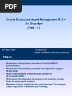 Oracle EAM R12 - Overview