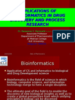 Applications of Bio in For Ma Tics in Drug Discovery and Process Research