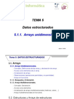 INF T5 1 Arrays Unidimensionales.ppt