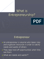 What Is Entrepreneurship