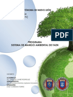 Programa Sistema de Manejo Ambiental de la Facultad de Enfermería