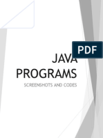 Java Programs